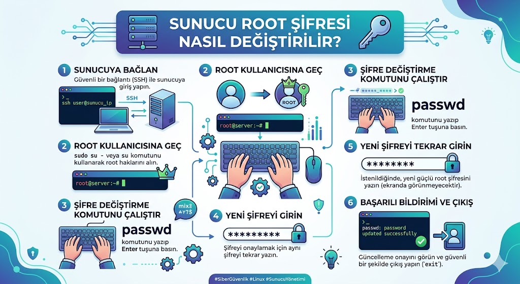 Sunucu Root Şifresi Nasıl Değiştirilir?